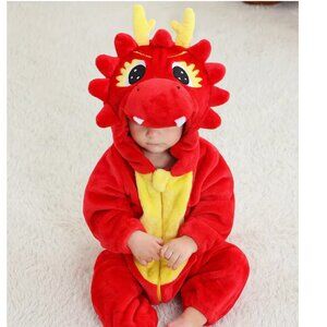 Dinosaur costume 3T toddler kids red BRAND NEW WITH TAGS